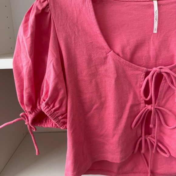 FREE PEOPLE Pink Kitty Tee - Picture 6 of 9